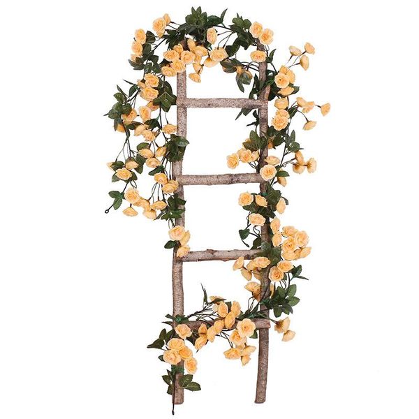 

decorative flowers & wreaths 2 pcs 1.8m artificial rose vine wall hanging faux flower garland 69 plastic silk plant for wedding decor