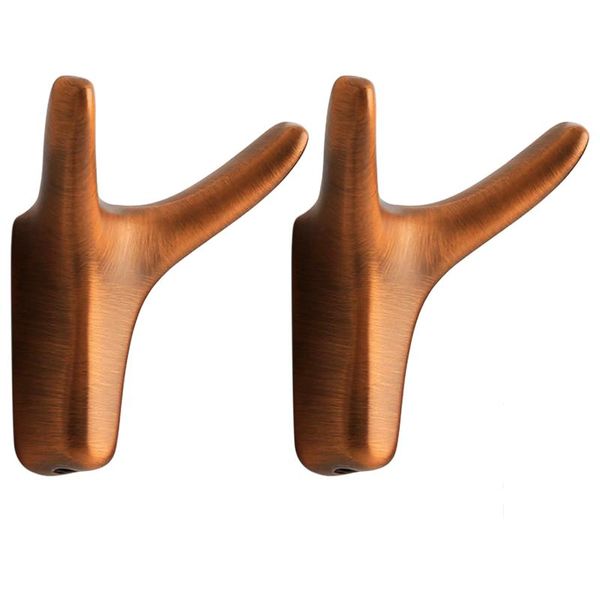 

hooks & rails 2pcs easy install for scarf bag nordic horn coat home decor space saving zinc alloy heavy duty multipurpose wall mounted