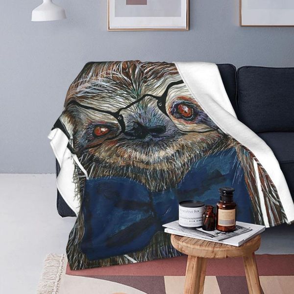 

blankets sloth pattern velvet printed cute animal multi-function ultra-soft throw blanket for sofa outdoor quilt