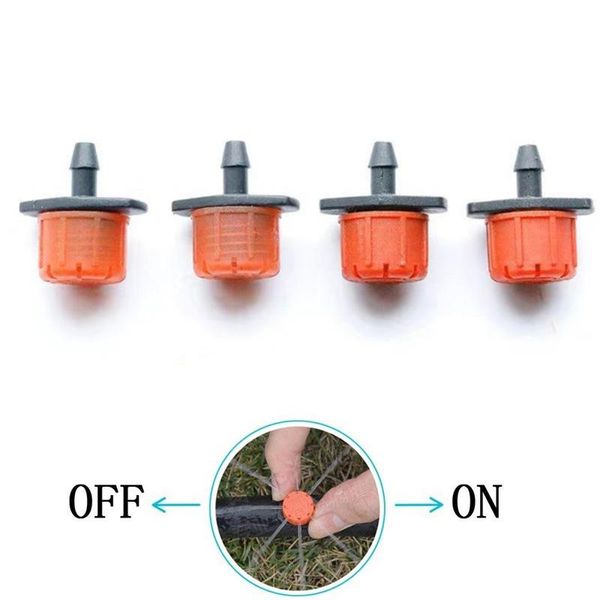 

pcs adjustable irrigation misting micro flow dripper drip head garden hose sprinklers watering tool fhj889 equipments