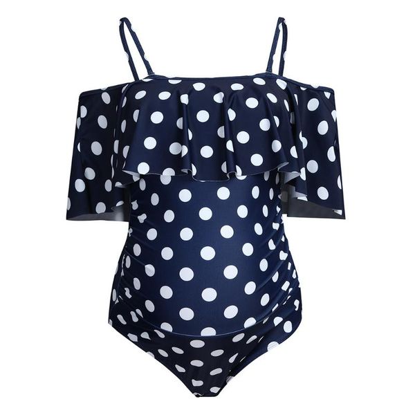 

womens maternity swimwear leaf print bikinis swimsuit for pregnant women one-pieces off shoulder beachwear one-piece suits
