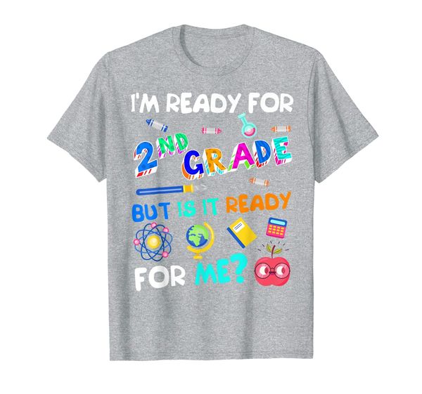 

2nd grade back to school second grade 1st day of school tee t-shirt, White;black