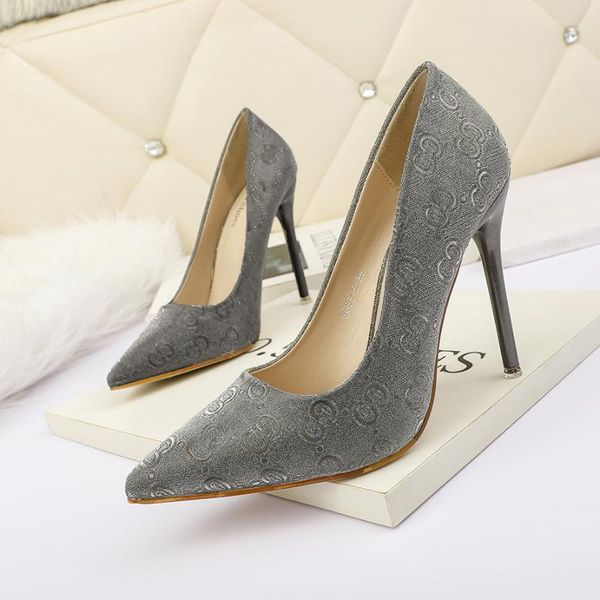 

dress shoes 2021 heel pumps ladies pointed high heels nightclub women singles stiletto banquet wedding, Black