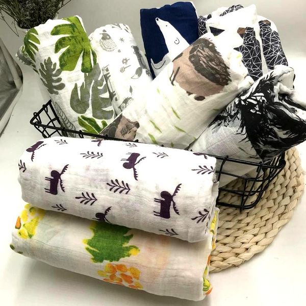

blankets & swaddling 100% cotton muslin baby blanket swaddle wrap for born better soft babies bedding bath towel 120*120cm
