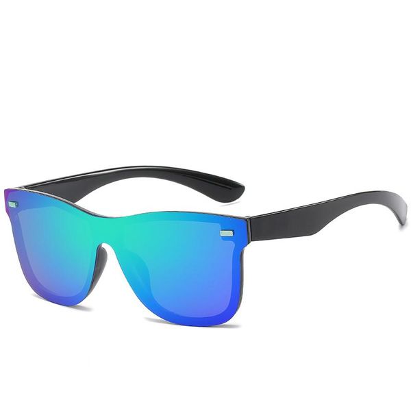 

sunglasses brand design protection reflective frameless sunglassess fashion one piece trend personality eyeglass uv400, White;black