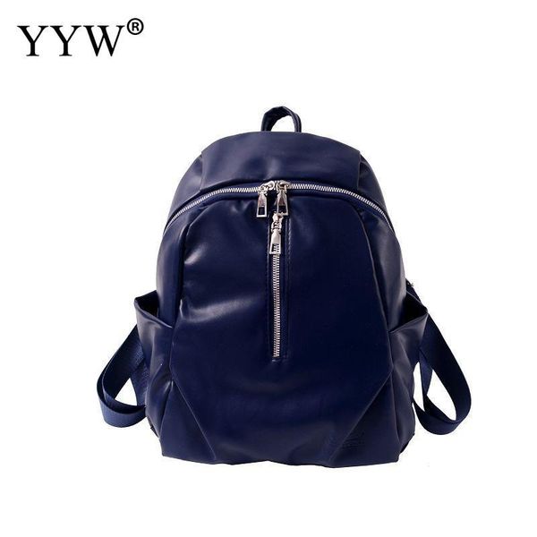 

leather women backpack fashion waterproof rucksack ladies travel designer bags motorcycle for girls style