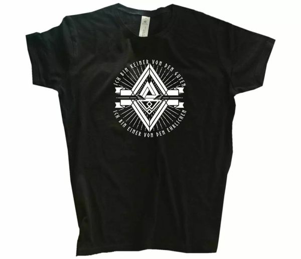 

ich bin no den guten-an den ehrlichen ii t-shirt s-3xl, White;black