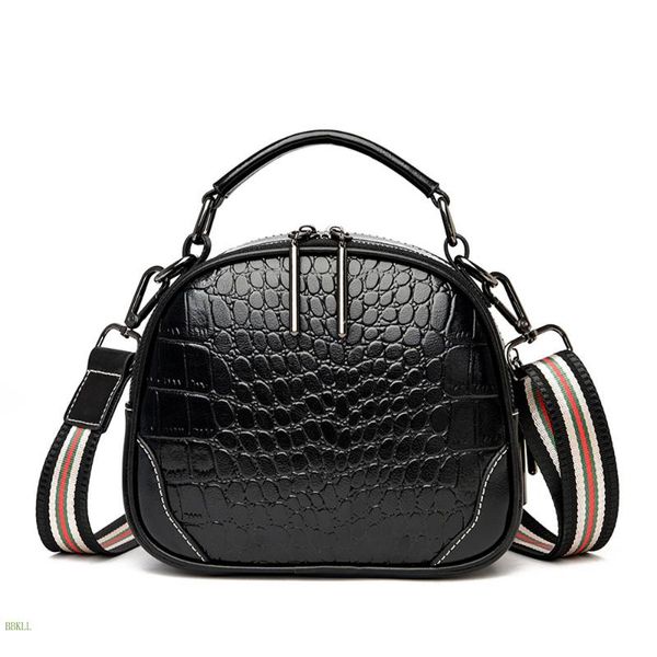 

leather high-end women's shoulder bag 2021 fashion designer small round ladies handbag all-match messenger cross body