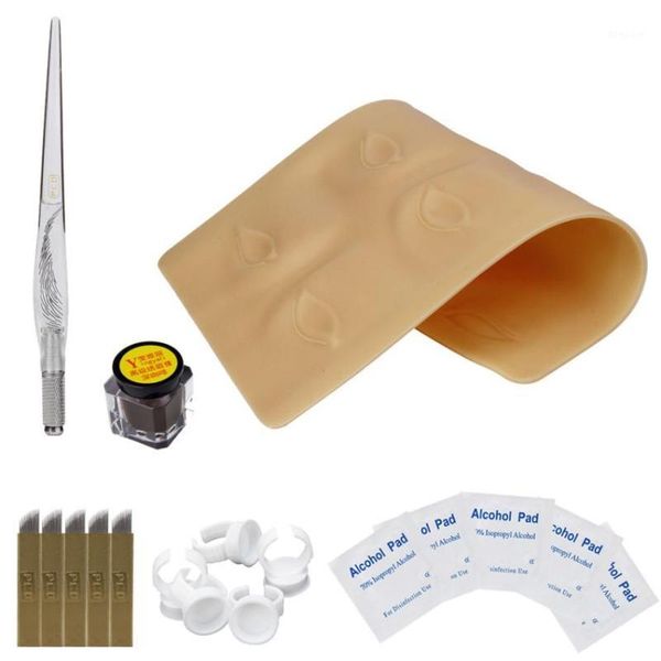 

set 3d permanent eyebrow tattoo practice kit/set microbladings pen pigment makeup beauty tools #f1