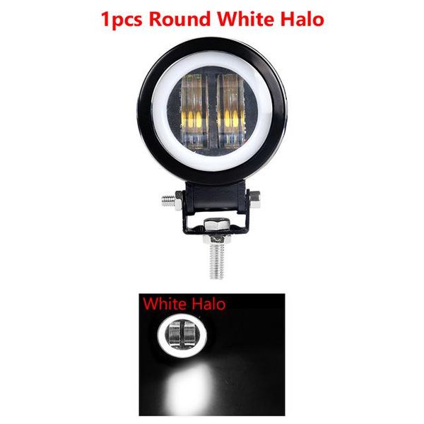 

motorcycle car led light white blue red stainless steel with screws working