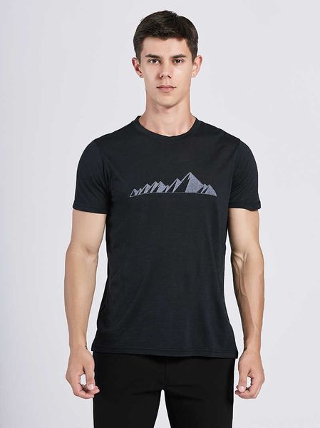

2019 men merino wool t shirt 100% wool soft lightweight moisture wicking &odor resistance sports t-shirt men size s-xl 150gsm p0806, White;black