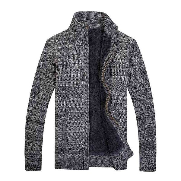 

men's sweaters new fashion cardigan mens casual knitted sweater stand collar men coats autumn winter coat man plus size wtgh, White;black