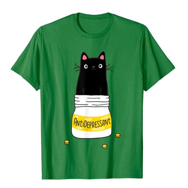 

men's t-shirts antidepressant cute funny cat t-shirt tshirts shirt fashionable cotton 3d printed design men, White;black