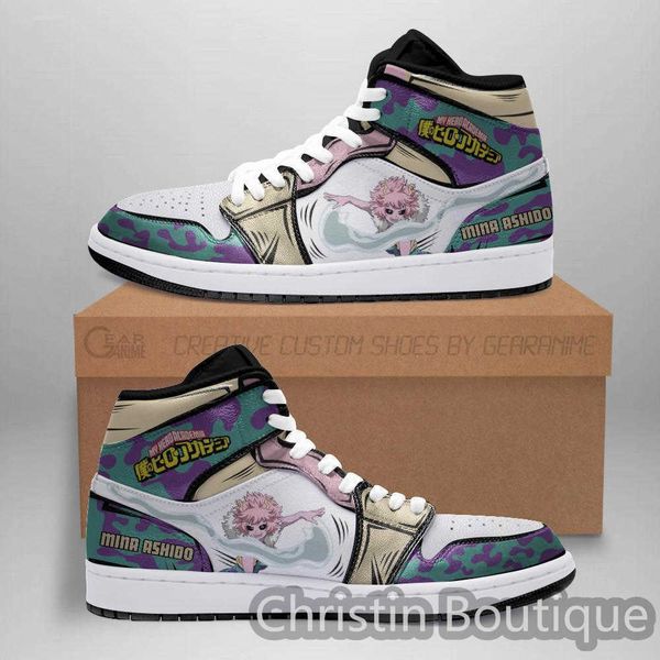 

summer fashion 2021 casual mina ashido sneakers pinky my hero academia sneakersjkty