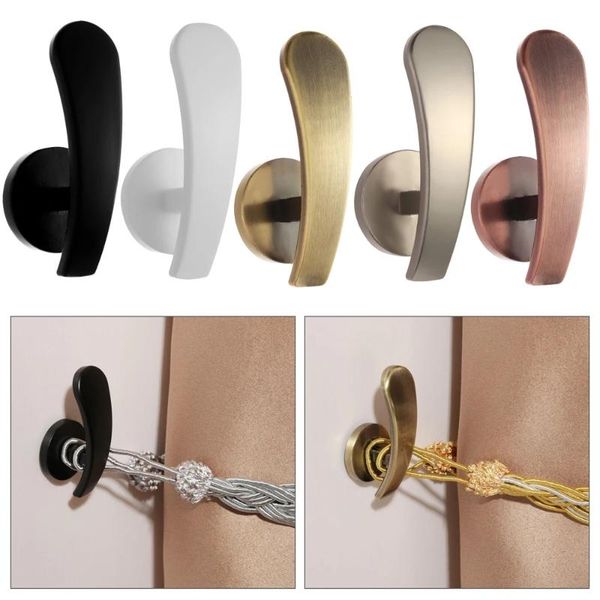 

hooks & rails 2pcs retro durable mounted metal modern practical curtain holdback wall hanger holder home decor accessories