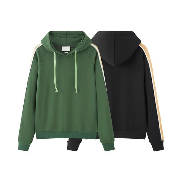 

mens hoodies fashion sweatshirts casual letter pullover long sleeve street loose fit womens designers hooded stylist coat classic clothing, Black