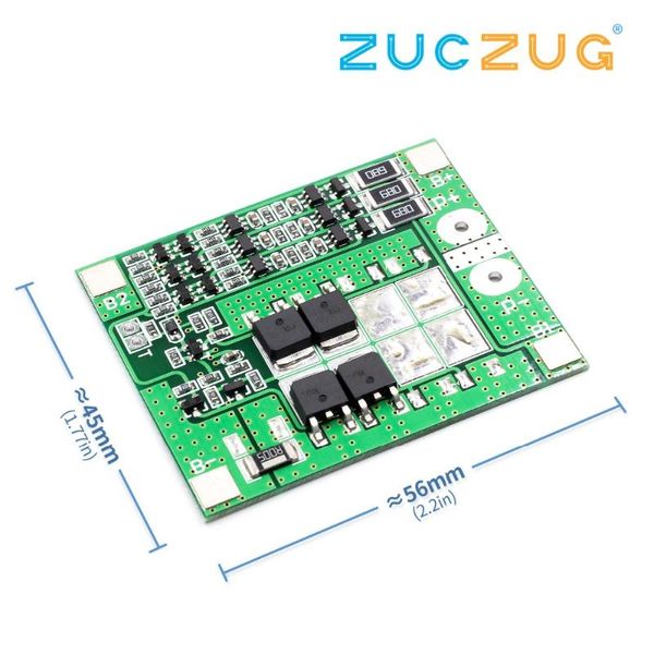 

integrated circuits youe shone 3s 11.1v 12v 18650 lithium battery protection board 12.6v 15a over-current overcharge