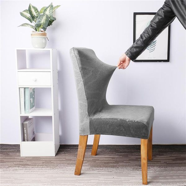 

jacquard dining chair covers ployester elastic room kitchen case for chairs stretch