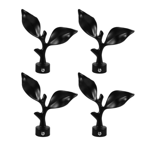 

curtain & drapes 4pcs iron art decorative rod end practical bar head plug