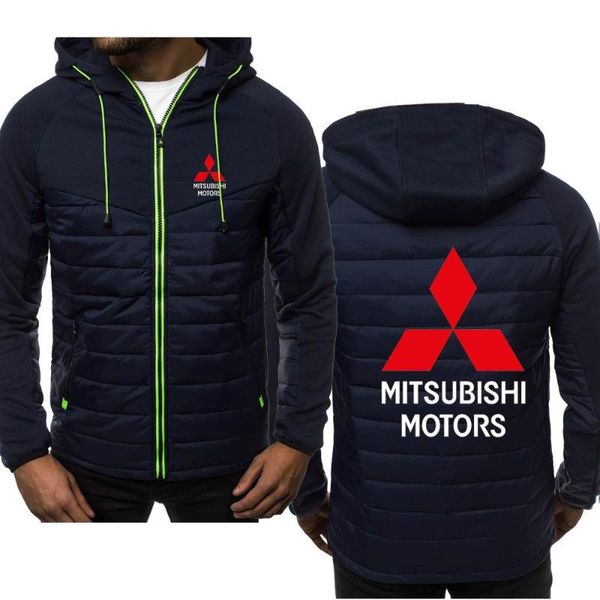 

men's hoodies & sweatshirts mitsubishi motors spring autumn mens classic fashion male casual long sleeve solid color padded zipper jack, Black