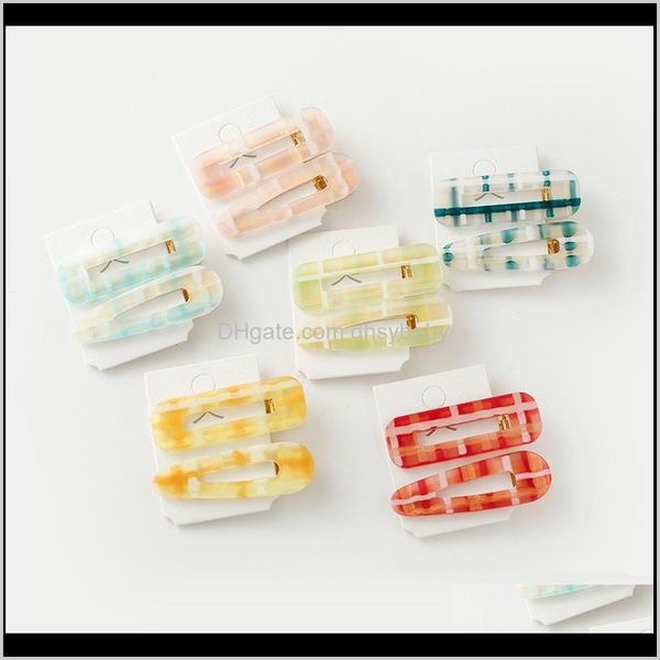 

& jewelry drop delivery 2021 ins fashion acrylic girls sweet barrettes hair accessories for women bb clips wholesale fesno, Golden;silver