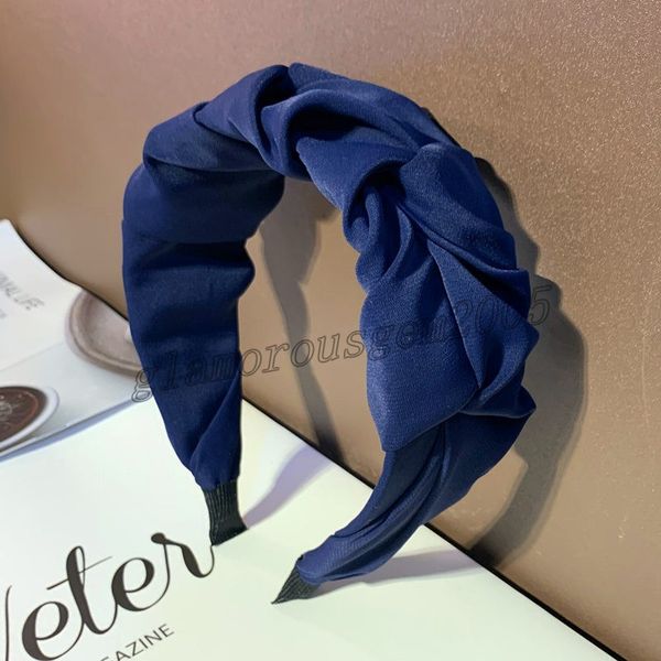 

vintage solid flod headbands bezel hair band women headband girls hair accessories hoop hair clips hairband opaska do wlosow diademas, Silver