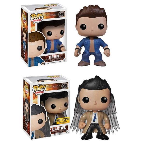 

funko pop evil forces surrounding angel limited castiel dean hand made model
