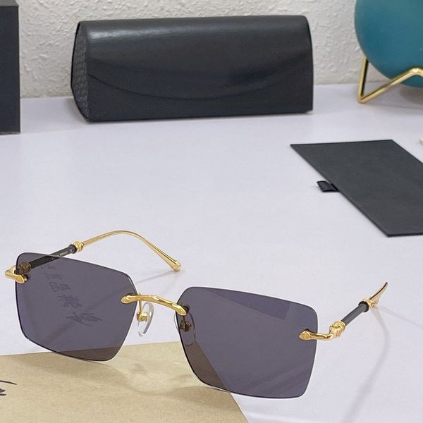 

optical sunglasses frame women men frameless mixed color golden antireflection ornamental plank uv protection fashionr style unique designer, White;black