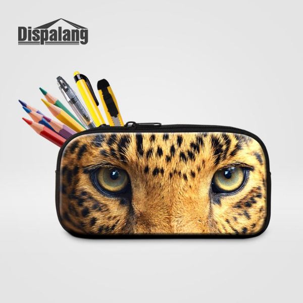 

dispalang pencil bags for boys girls animal eyes print pen case women cosmetic bag kids stationery store school supplies & cases