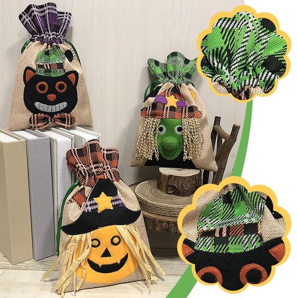 

gift wrap 1pc halloween candy bag non woven cute handbag children festival pumpkin party performance dress up accessories