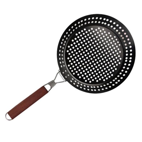 

tools & accessories 1pc outdoor nonstick pan round shape barbecue tray portable bbq tool