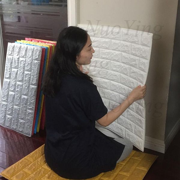 

wallpapers 3d wall stickers imitation brick bedroom decor waterproof self-adhesive wallpaper for living room kitchen tv backdrop