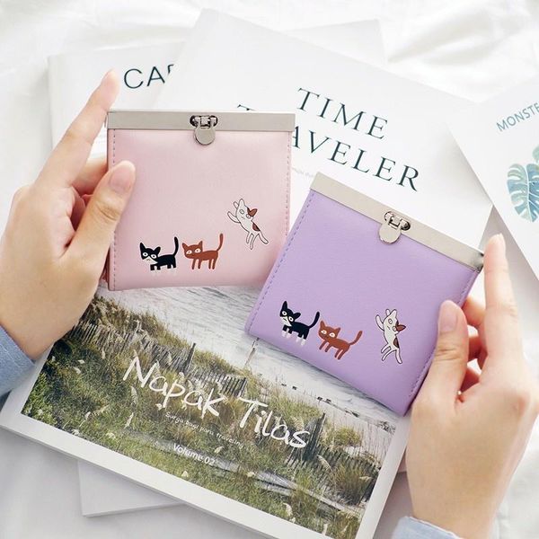 

card holders wallet summer women's small bag purse carteira masculina, Brown;gray