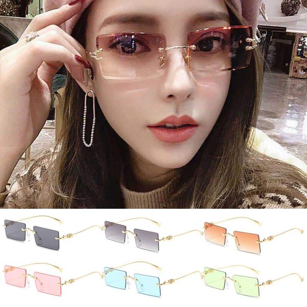 

sunglasses ly gradual polarized lightweight frameless sun protection special glasses for women men, White;black