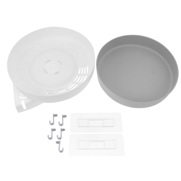 

hooks & rails 1pc potable shelf rotating storage rack kitchen organizer seasoning