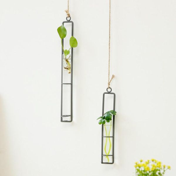 

planters & pots hanging glass tube vases for wedding flowers patio garden decor plants wall yu-home