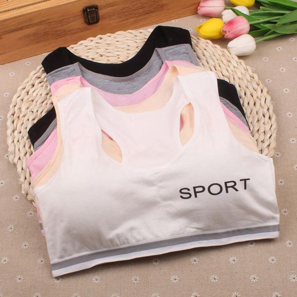 

bras 2021 kids girls underwear bra vest children underclothes sport undies clothes sports backless body shaper corset cute f1, Red;black