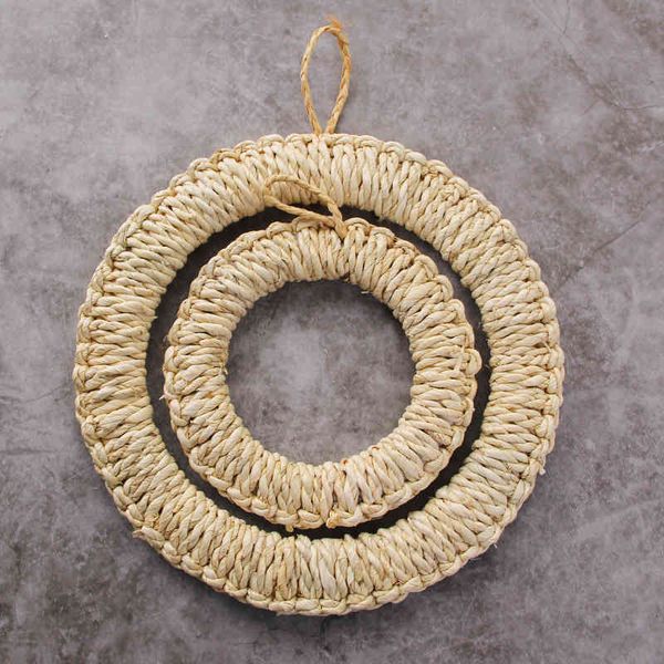 

hand-made straw corn husk set kitchen heat insulation anti scalding mat bowl pan