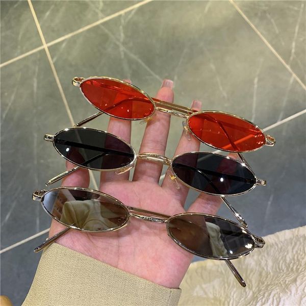 

sunglasses square oval metal frame vintage design fashion small lens sun glasses hipple no polarized shades, White;black