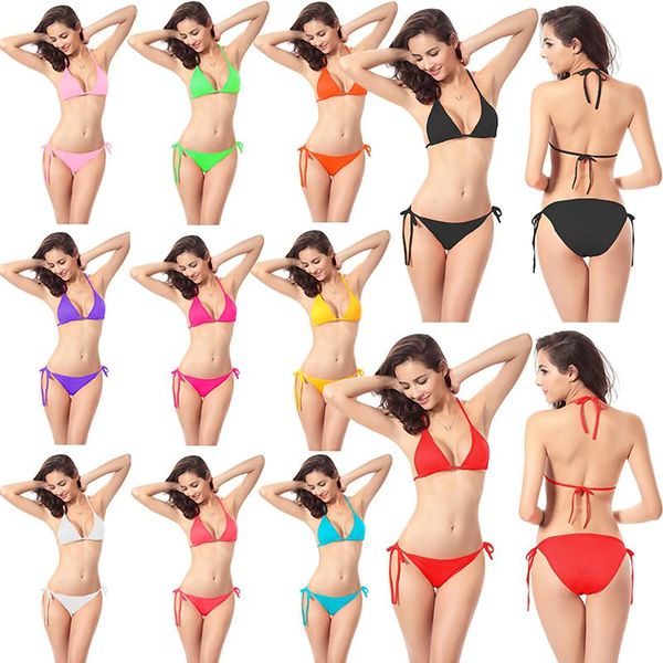 

women's swimwear bikini swimsuit suit, 11-color swimsuit, summer beach bra underwear sexy, White;black