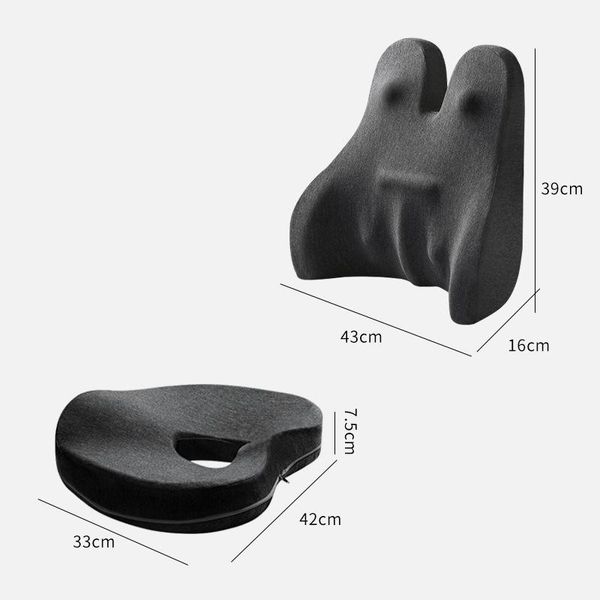 

seat cushions foam pillow chair cushion back car lumbar support coccyx