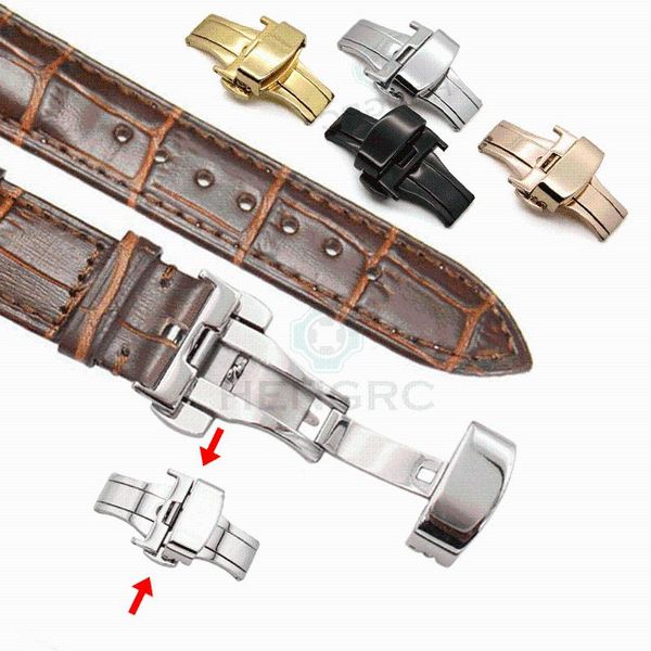 

watch bands cowhide band black brown genuine leather watchbands strap deployment clasp 18mm 19mm 20mm 21mm 22mm 24mm