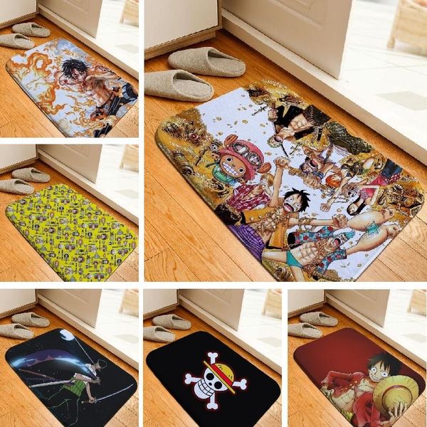 

carpets floor mat cartoon one piece printed carpet flannel non slip absorbent bathroom toilet rug custom wholesale 50x80cm