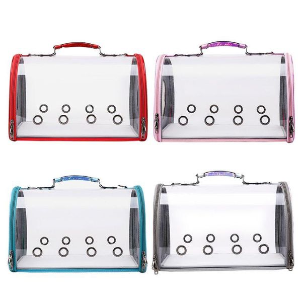 

cat carriers,crates & houses l38a pet transparent carrier breathable portable tote travel bags for small medium animals dogs outdoor walking