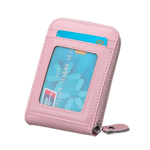 

card holders wallet purse genuine perse leather money rfid pocket portomonee coin women wallets bag with, Brown;gray