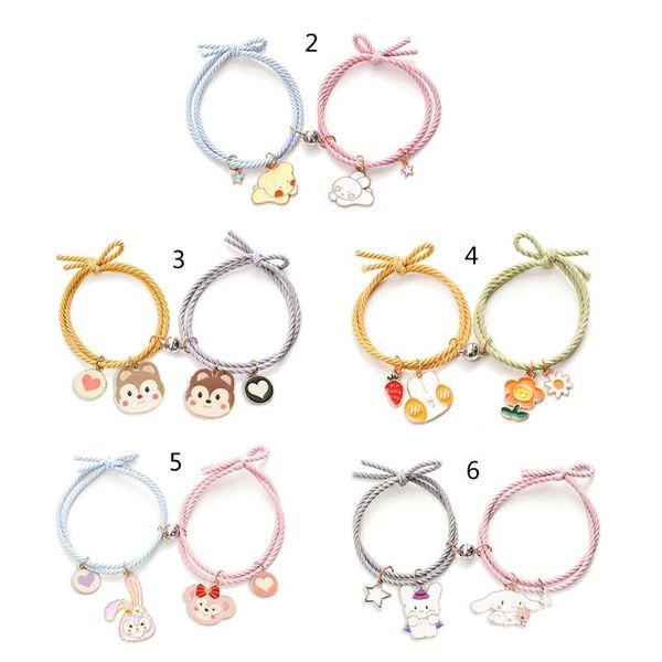 

charm bracelets attractive handmade couple magnet bracelet women lover's female male paired friendship jewelry, Golden;silver