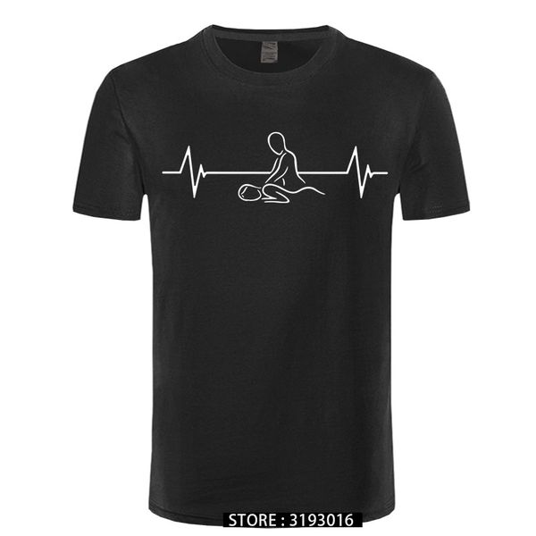 

ccccsportheartbeat of massage therapist t shirt men short sleeve cotton massage mans tshirt t-shirt, Black;yellow