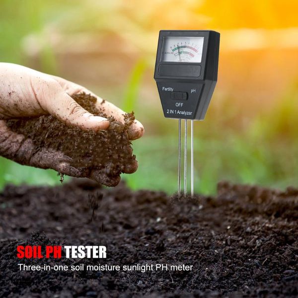 

meters 2 in 1 plant soil ph meter monitor detector water moisture acidity tester fertility analyzer outdoor flowers gardening tool