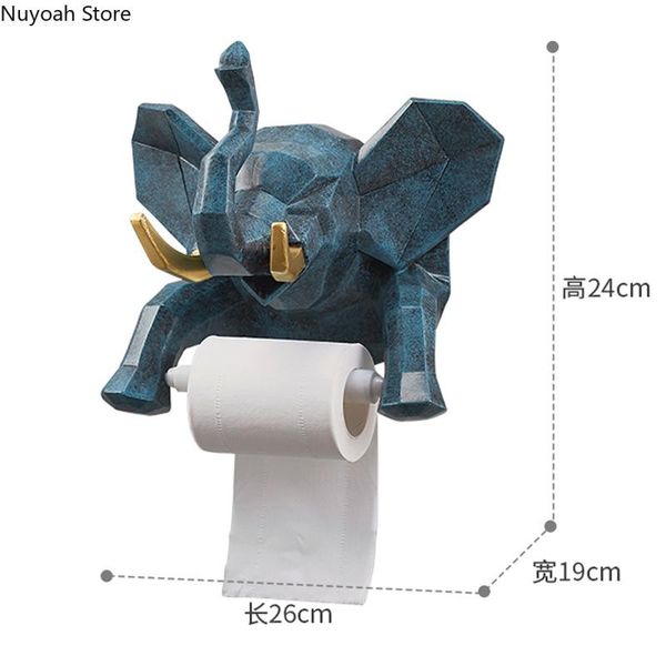 

geometric animal tissue holder nordic minimalist bathroom roll paper tube wall-mounted creative household accessories toilet holders