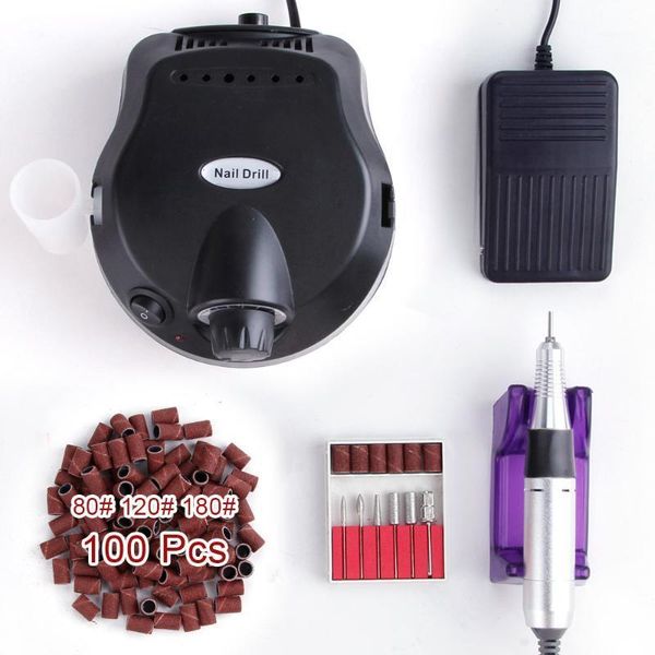 

professional 30000 rpm manicure set nails accessories tools milling machine electric nail drill bits polish remover files1
